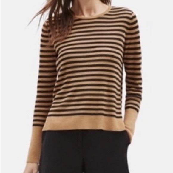 Eileen Fisher Silk Tencel Stripe sweater XL EUC - Picture 1 of 10